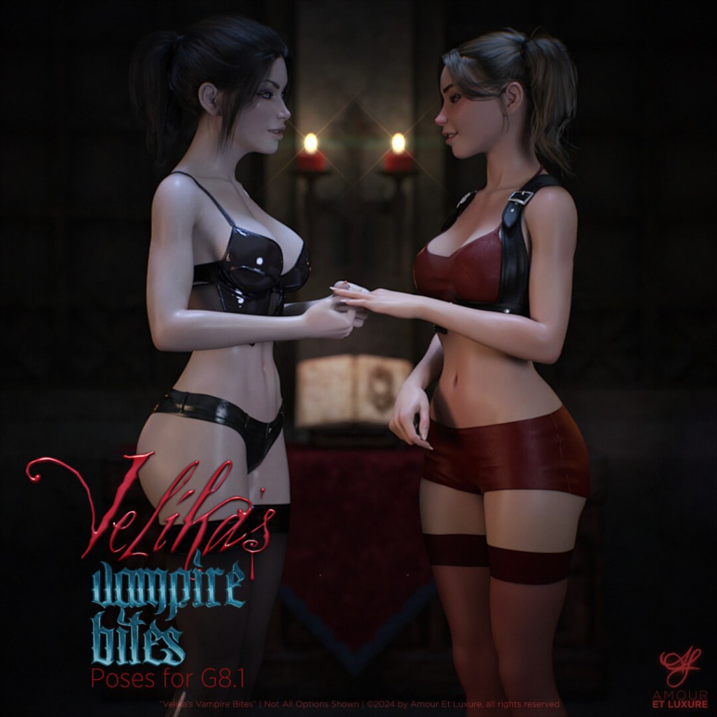 Velika’s Vampire Bites Poses 1&2 Bundle for G8.1