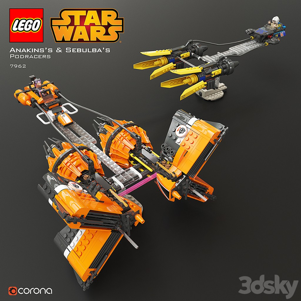 LEGO SW Anakin's & Sebulba's Podracers