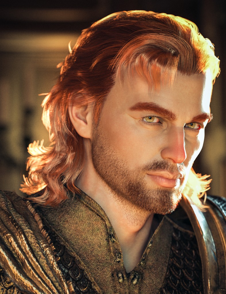 HS Gentle Stream Hair For Genesis 9 and 8