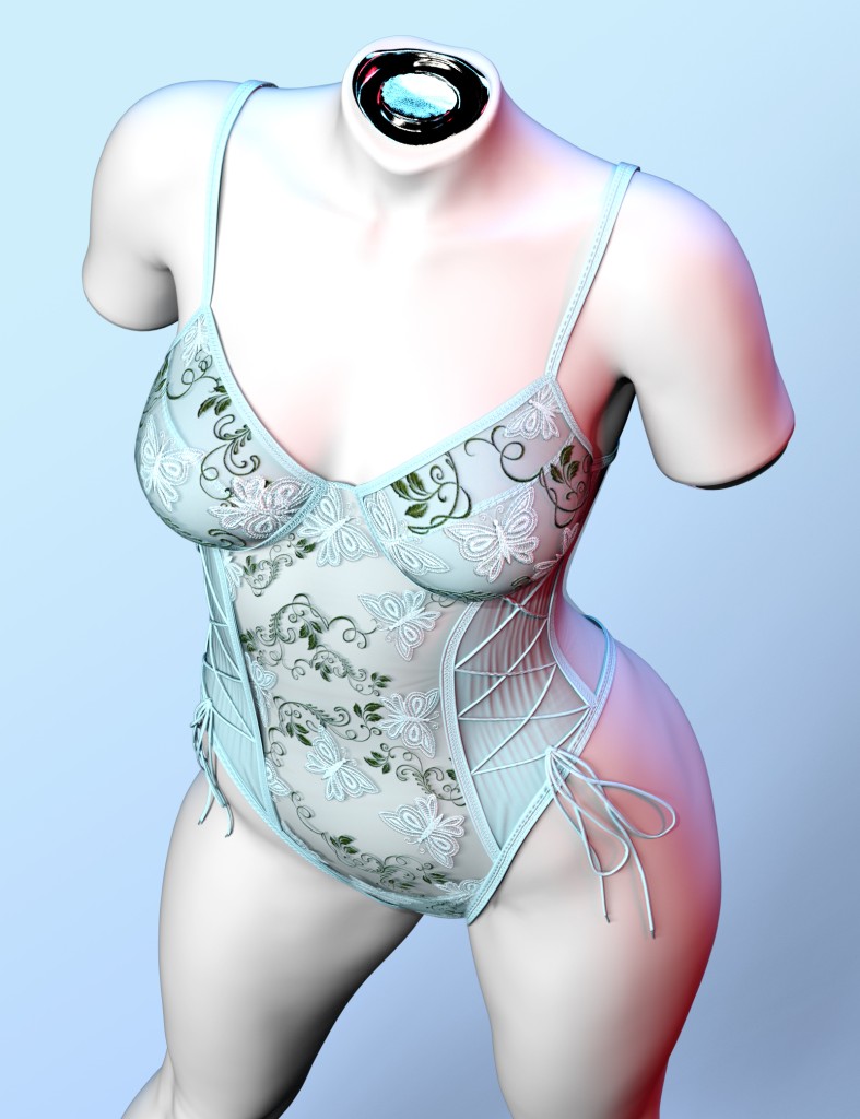 X-Fashion Vintage Lace Bodysuit for Genesis 9