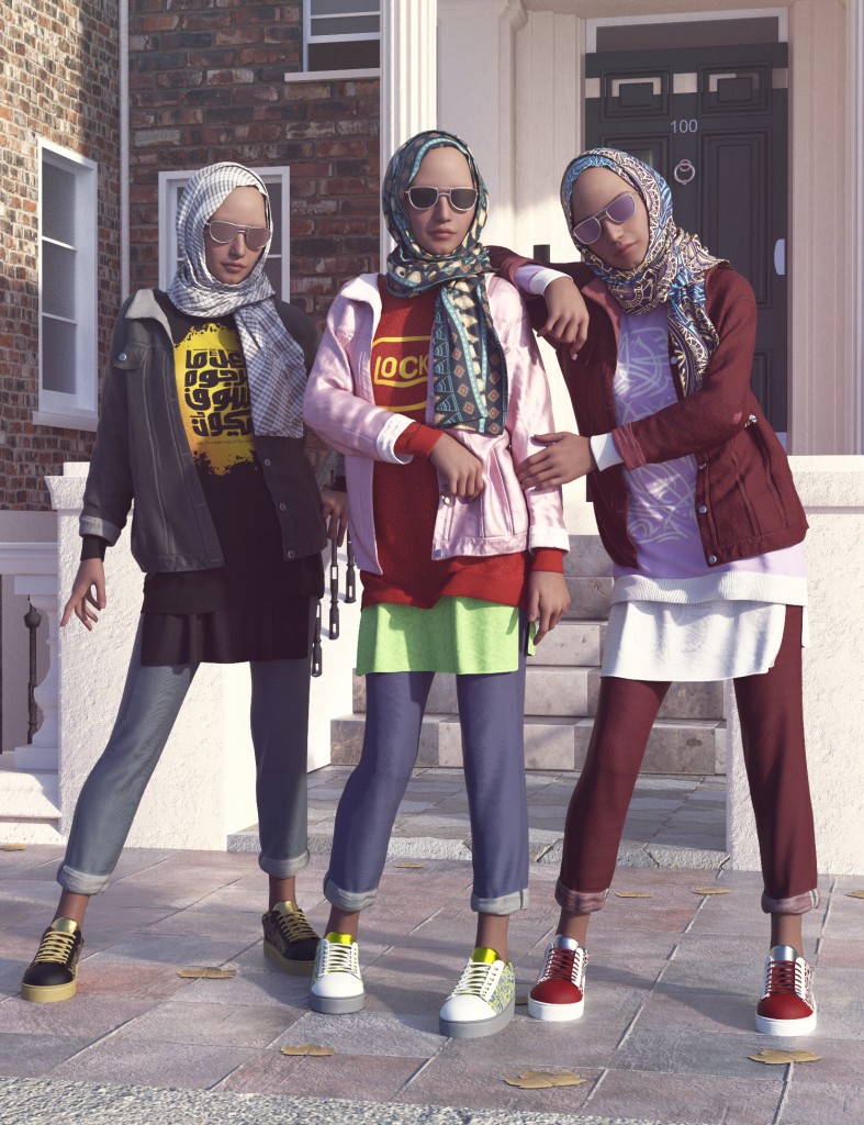 dForce Modern Middle Eastern Outfit Texture Add-On