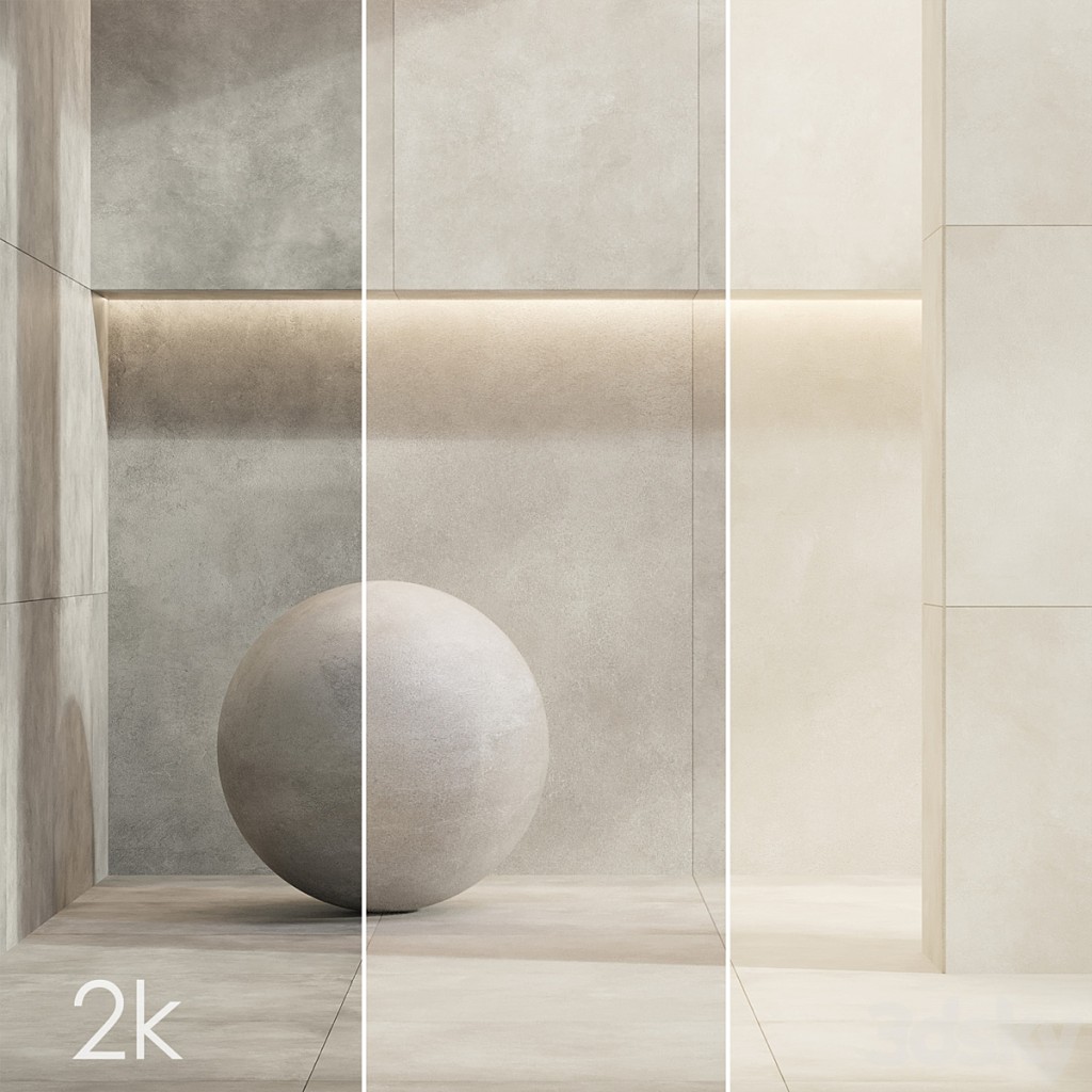 Caesar Set 32 - Concrete Porcelain Tiles BUNDLE - 3 types: Grey, Light Grey, Beige