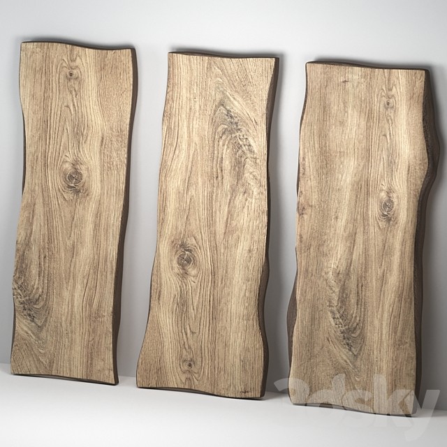 Wooden slabs