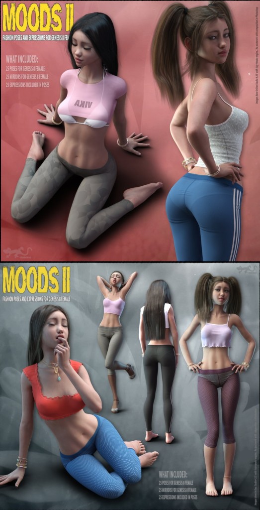 Moods 2 - Poses for Genesis 8