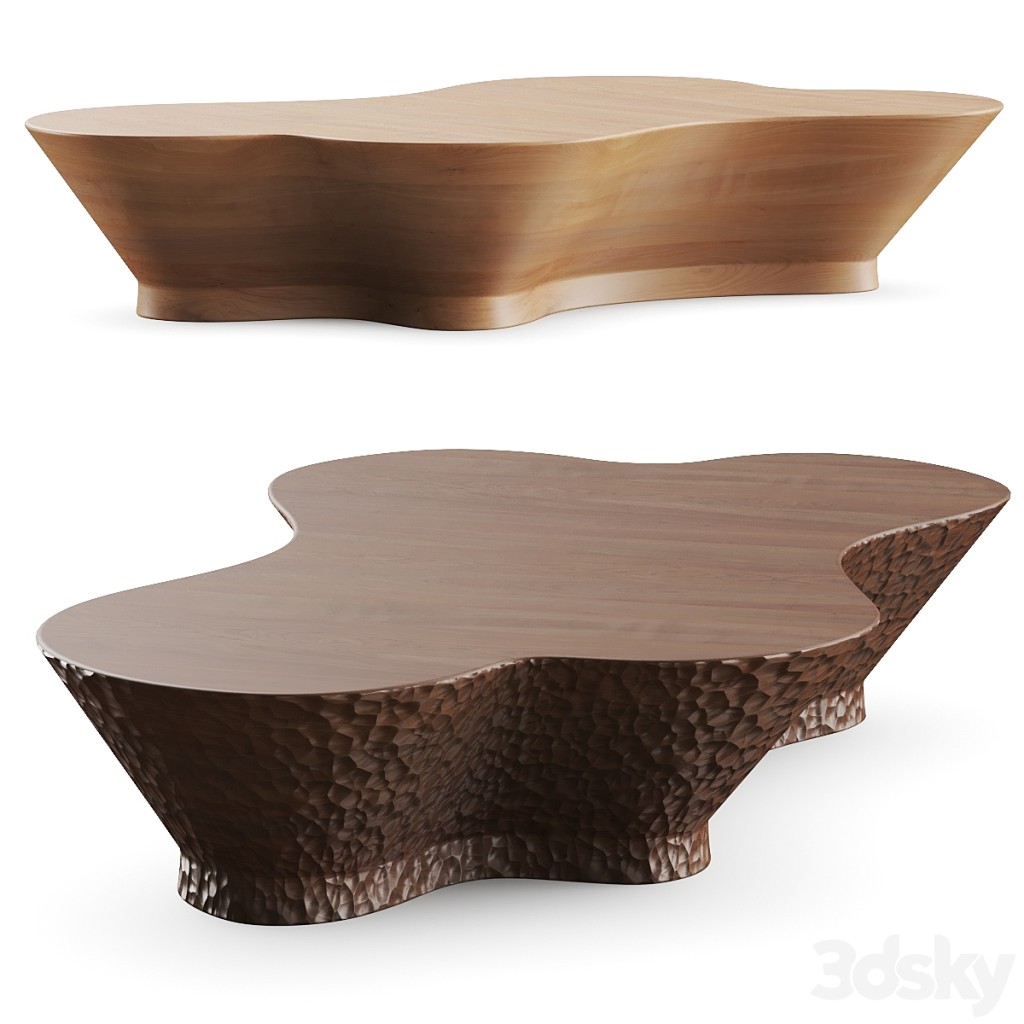 Louise Liljencrantz Ssu Smooth & Carved Coffee Table
