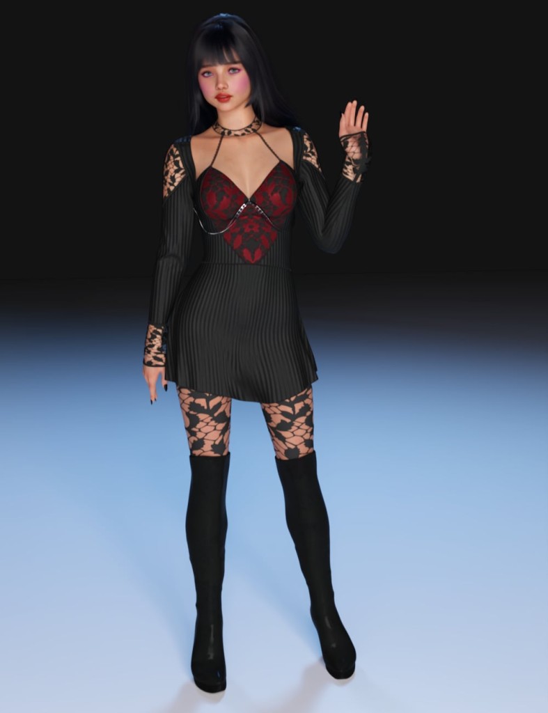 FG dForce Sexy Goth Outfit