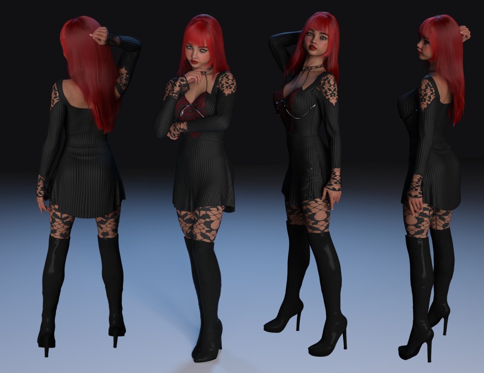 FG dForce Sexy Goth Outfit