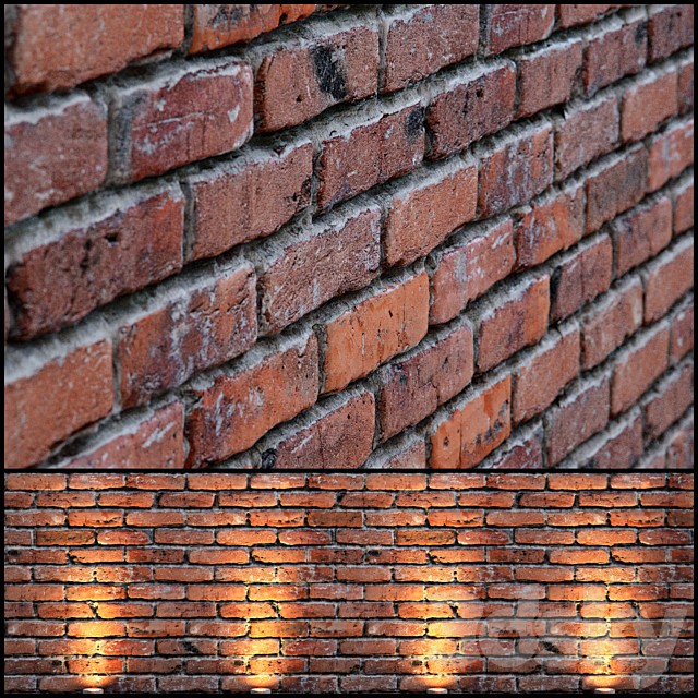 red brick wall