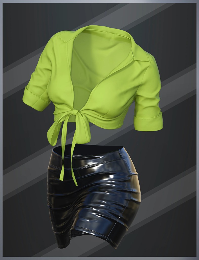 dForce SU Sexy Secretary Uniform for Genesis 9