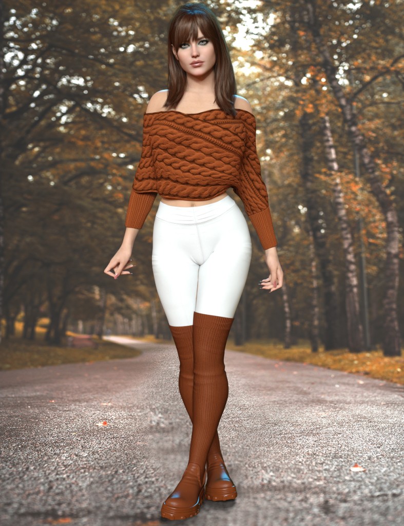 dForce X Fashion Fall Outfit for Genesis 9