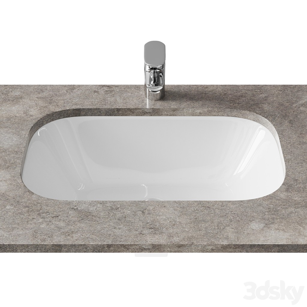 Duravit D-Code 0338490000 built-in washbasin