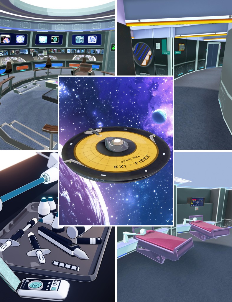 Toon Outer Space Ship Bundle