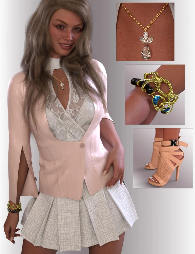 dForce Estelle Outfit for Genesis 9 Feminine