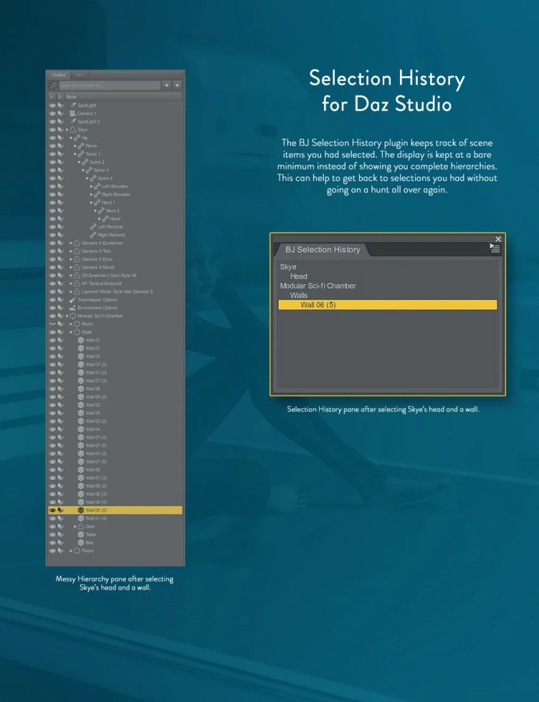 BJ Selection History Plugin