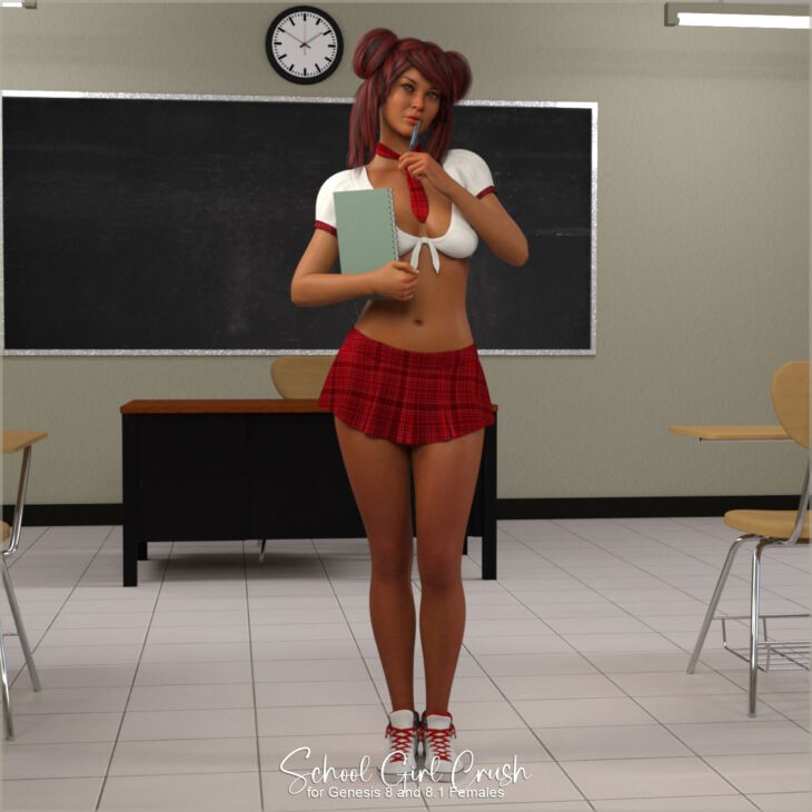 School Girl Crush for Genesis 8/8.1 Females
