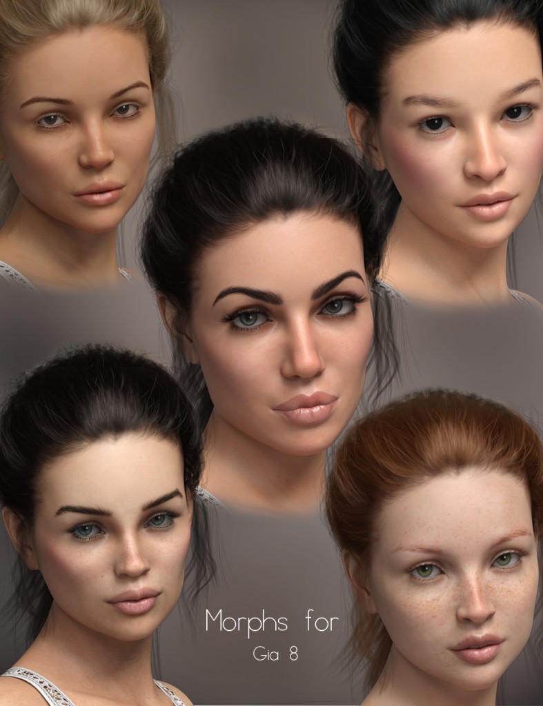 P3D Gia 8 Enhanced Morphs Package