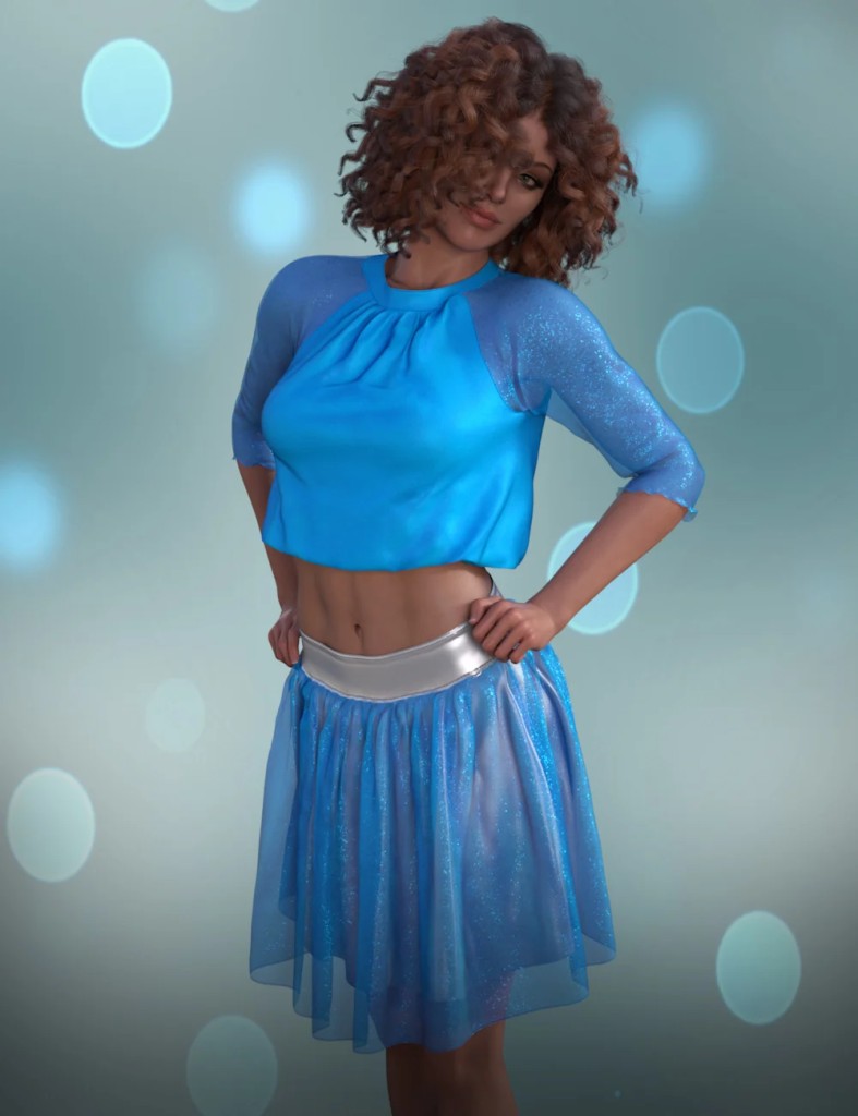 dForce Groove Outfit for Genesis 9 and 8 Female