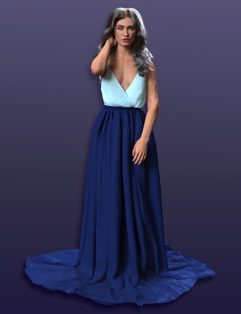 dForce A-Line Ballgown for Genesis 9
