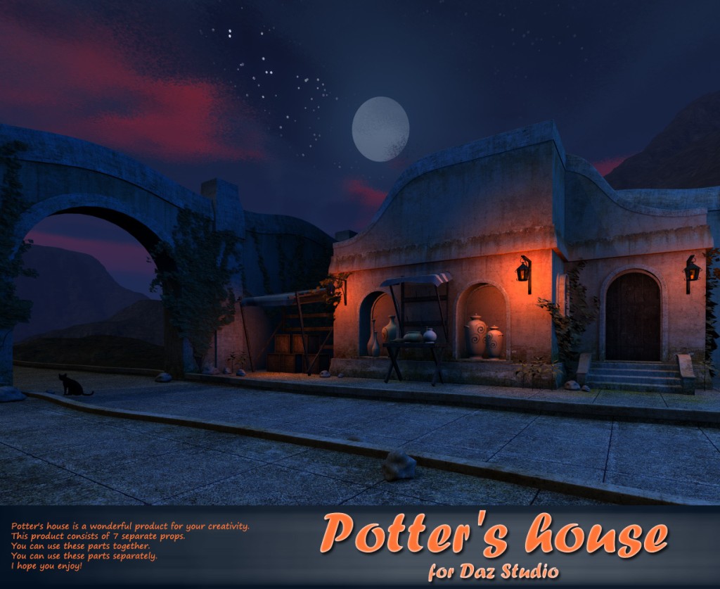 Potter's house for Daz Studio