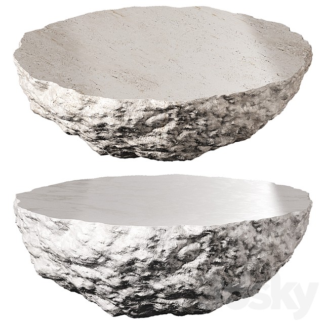 Rough rock decorative round shape.