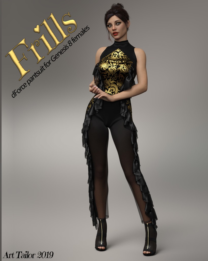 Frills dForce suit for Genesis 8 Females