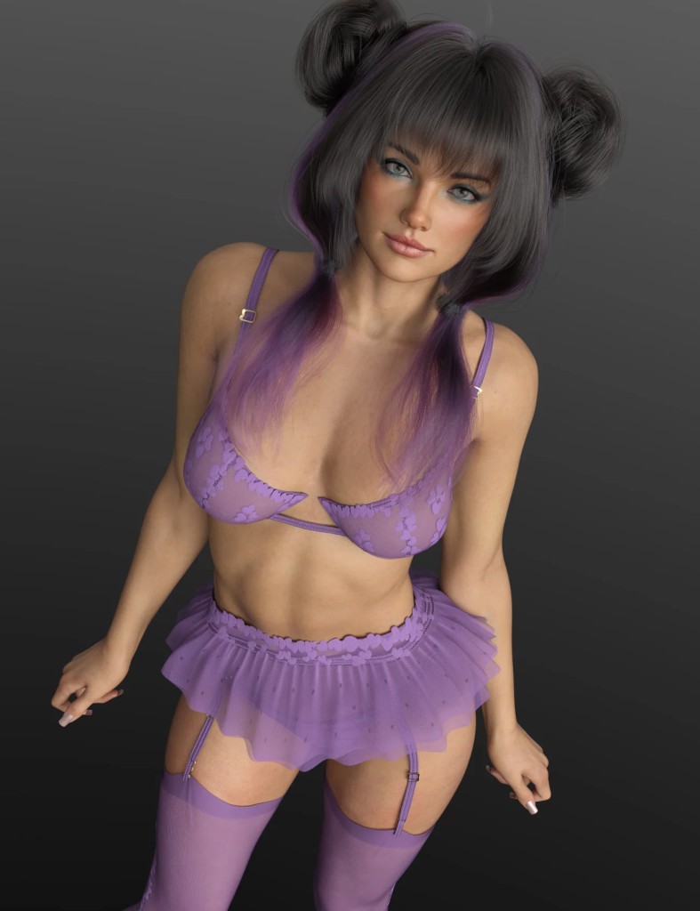 X-Fashion Lace Love Lingerie for Genesis 9 and 8, 8.1 Female