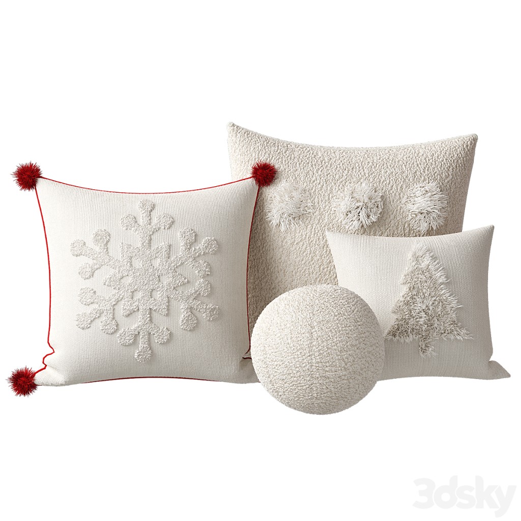 Decorative New Year's pillows