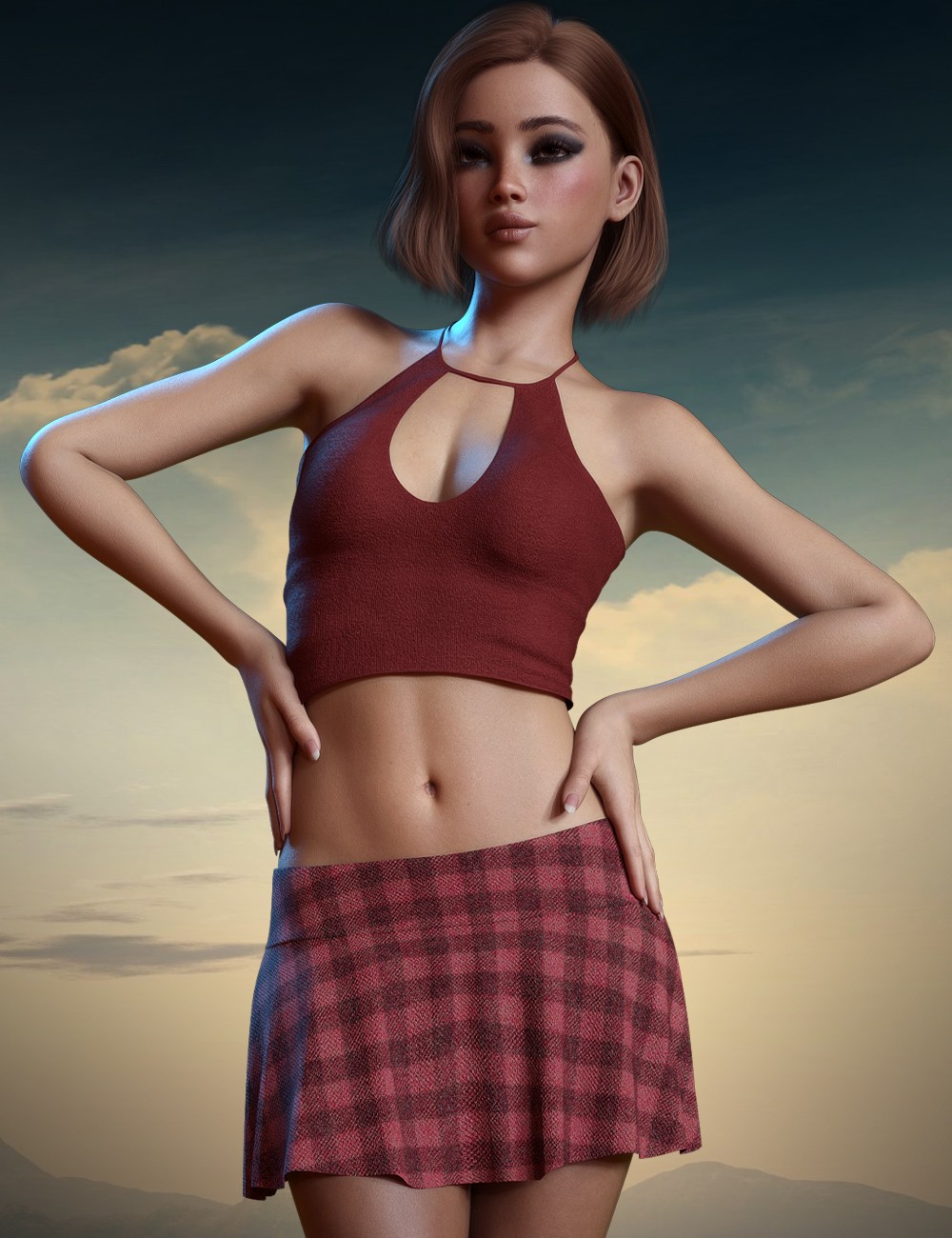 dForce Sassy Eclipse Outfit Set for Genesis 9