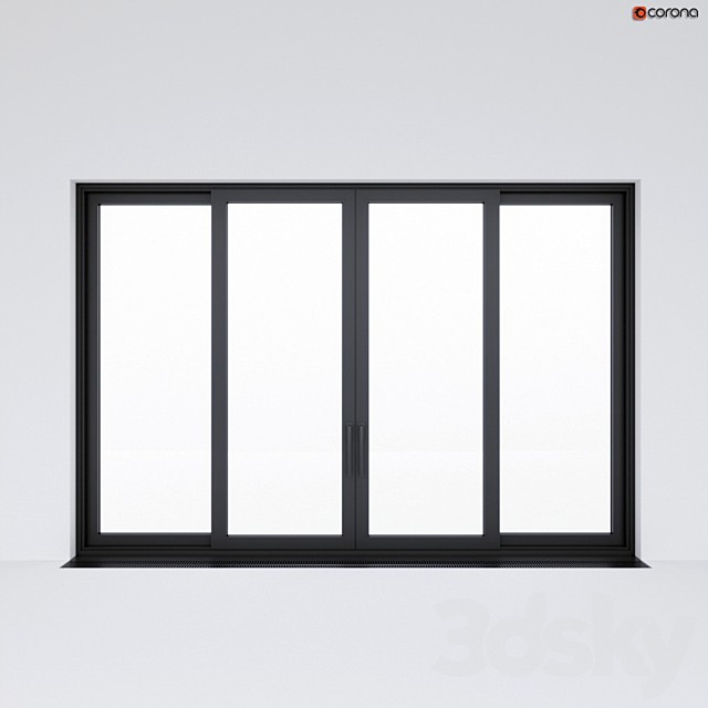 Sliding aluminum window (door) 2