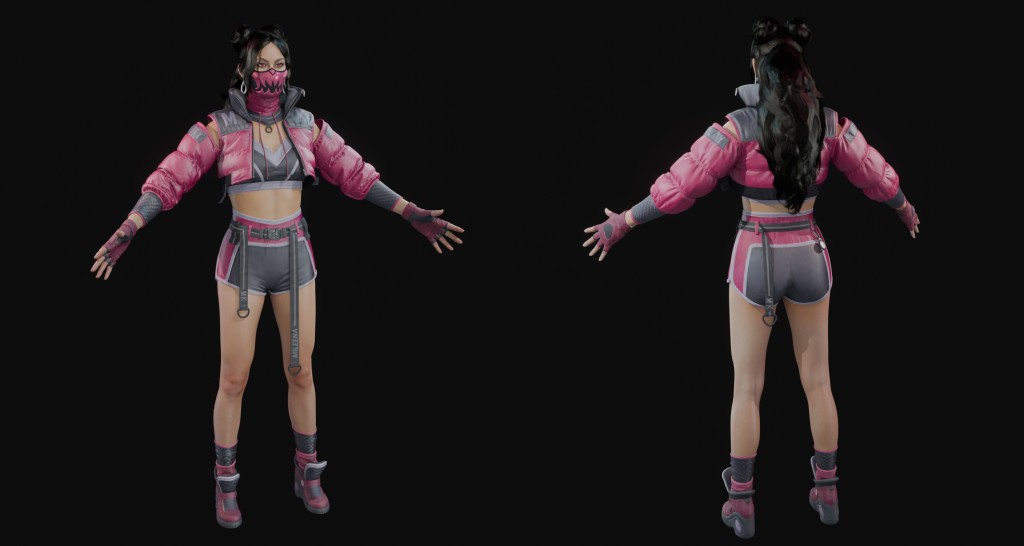 Mileena (EarthRealm) Premium for Blender 4