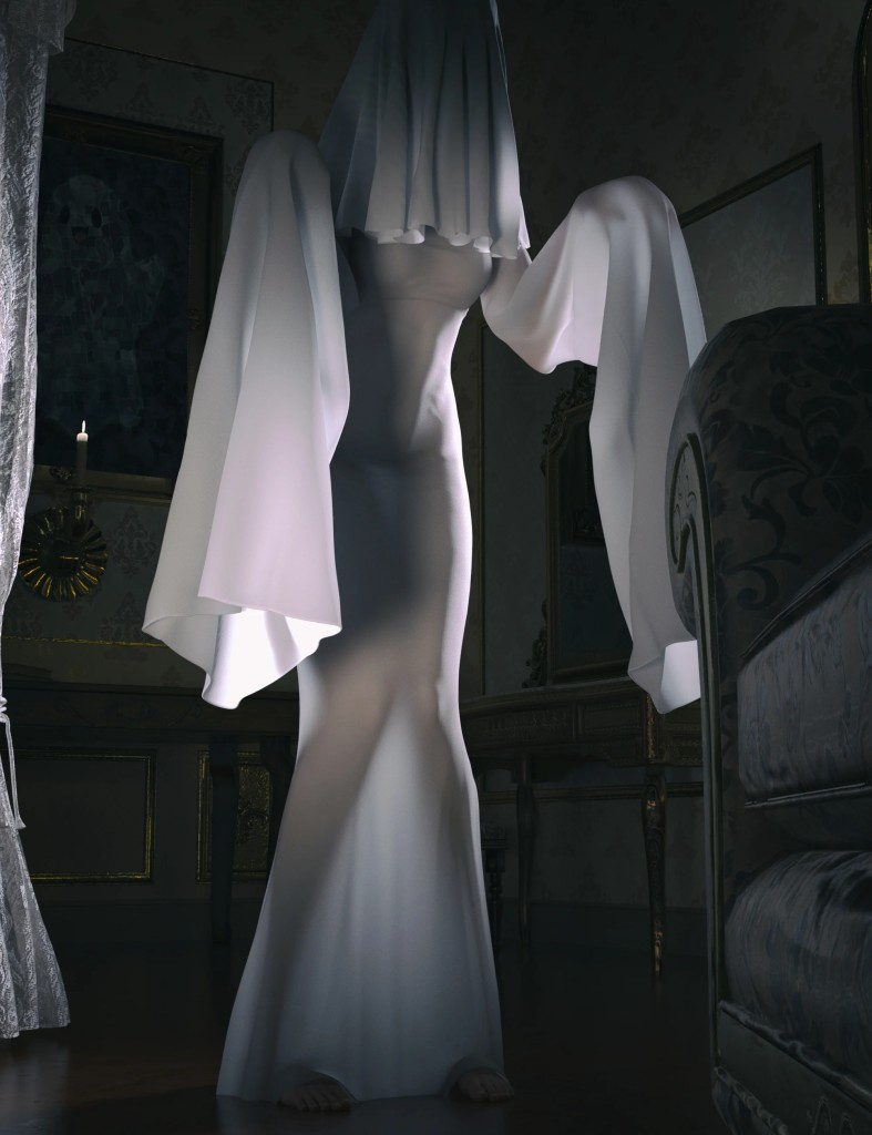 dForce Nirv Ghost Dress Set for Genesis 9