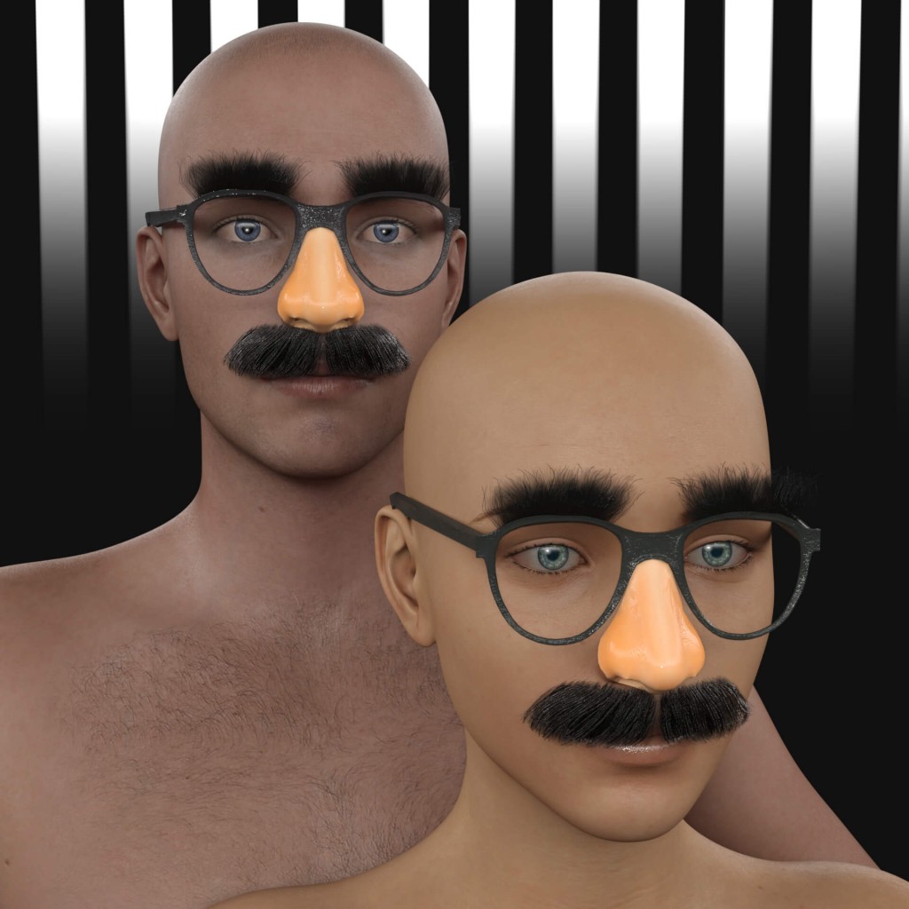 Lyko3D Disguise Glasses for Genesis 8 M and F