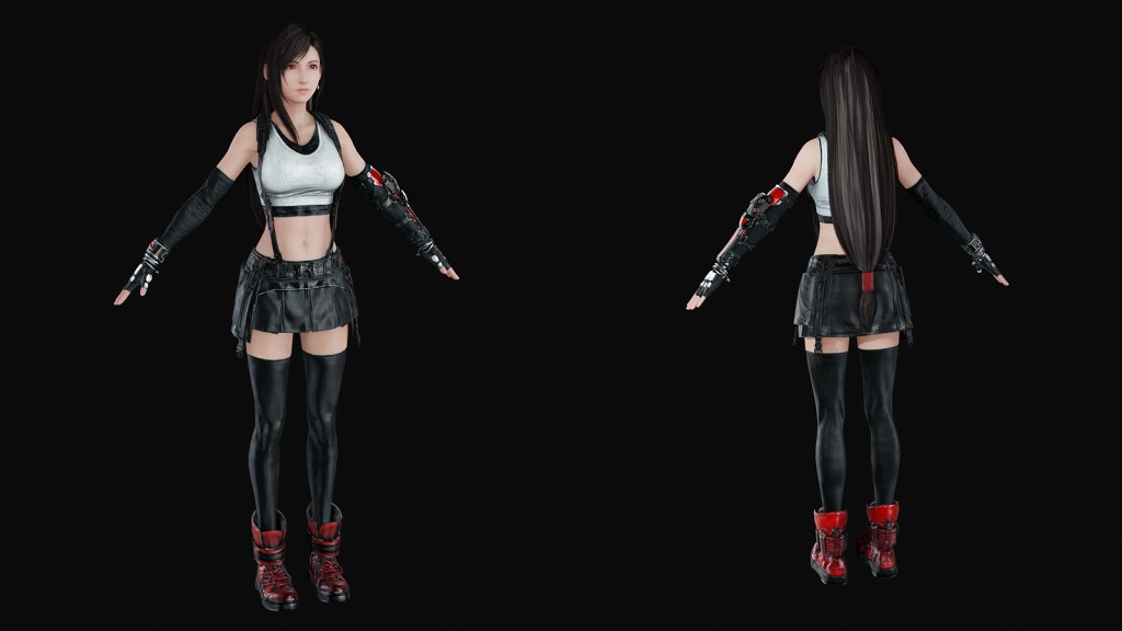FF7R Tifa Lockhart Premium for Blender 3
