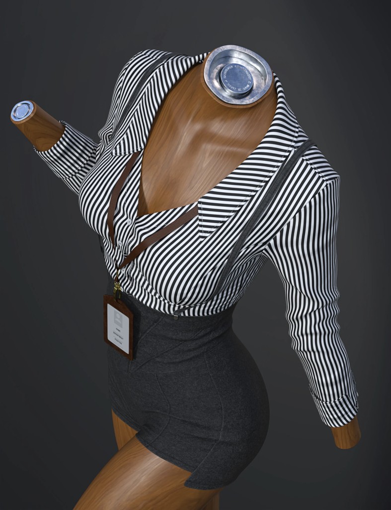 dForce SU Overalls for Genesis 9, 8.1, and 8 Female