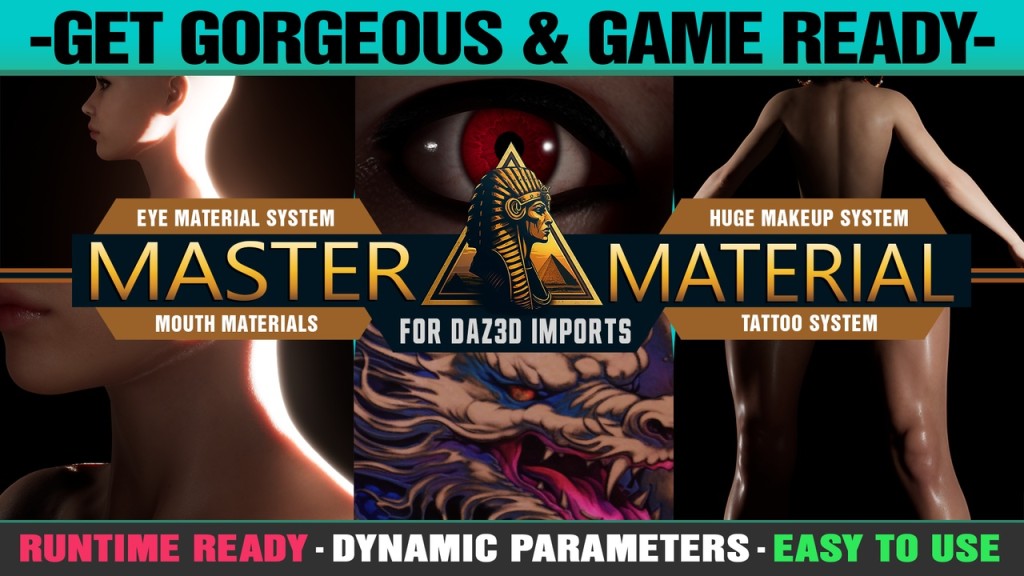 Master Materials and Layer System for Daz3D Imports (UE 5.5)