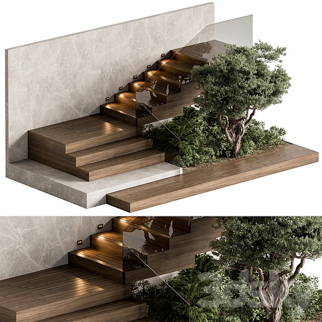 Landscape Furniture stairs - Set 103
