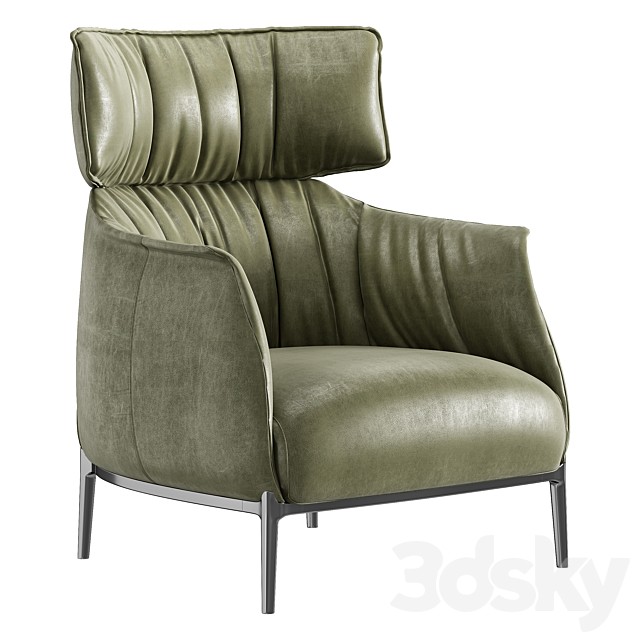 Armchair Archibald King by Poltrona Frau
