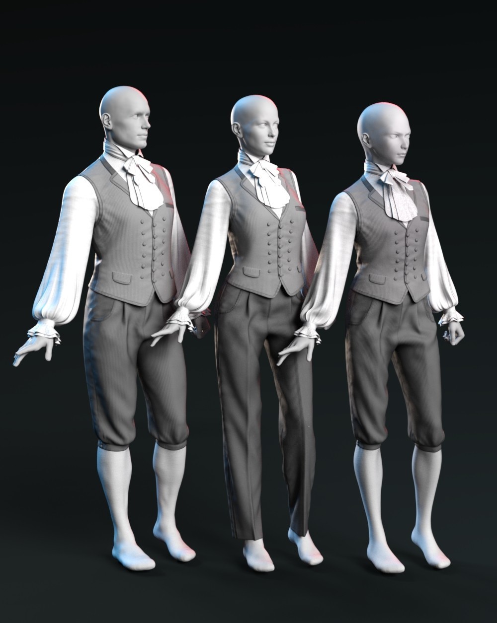 dForce Gothic Long Trousers and Breeches for G8M, G8F, and G9