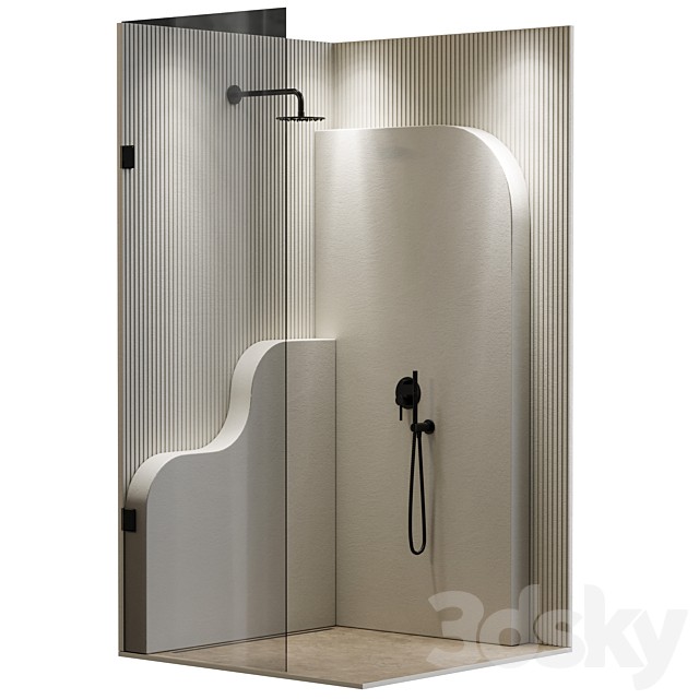Corner shower cabin 32 corona