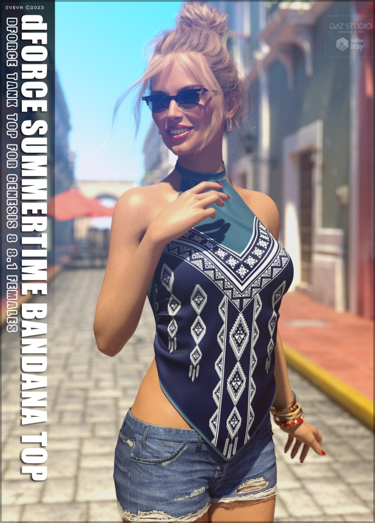 dForce Summertime Bandana Top