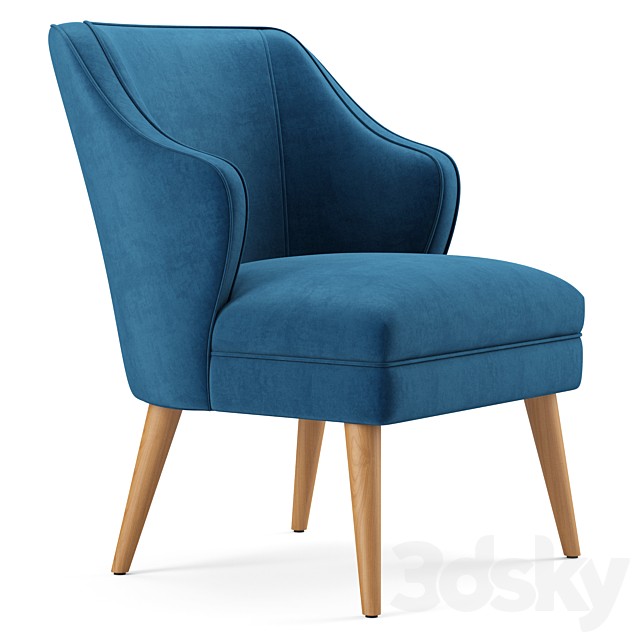Swell Upholstered Fabric Armchair