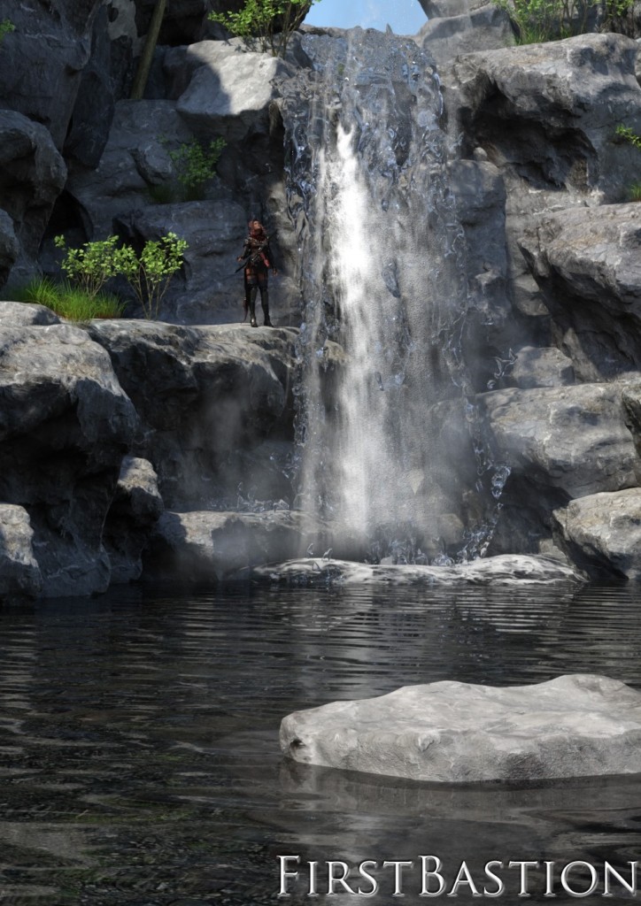 1stB Torrential WaterFall Cliffs