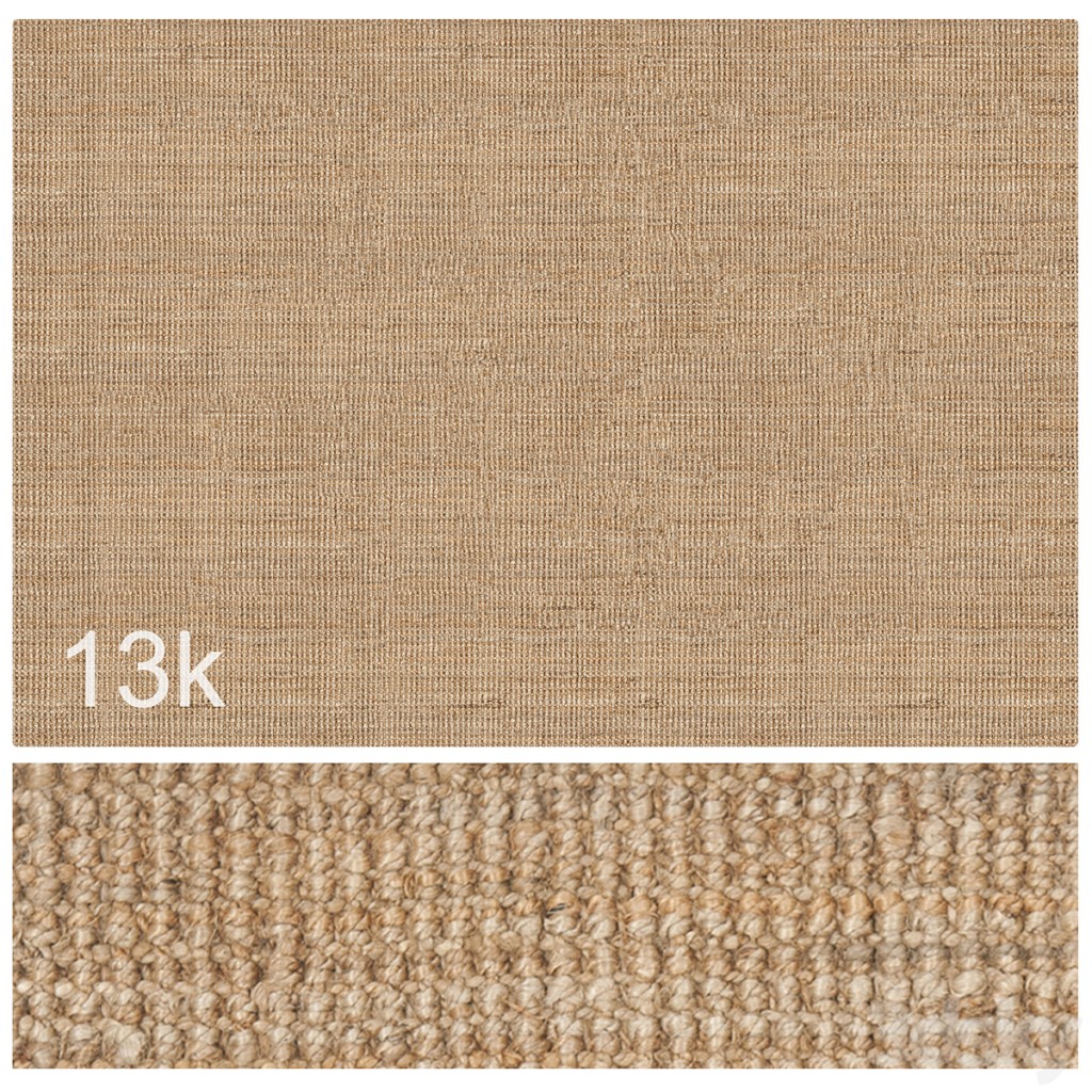 Carpet set 88 - Natural Jute Rug/ High Resolution Texture / 13K