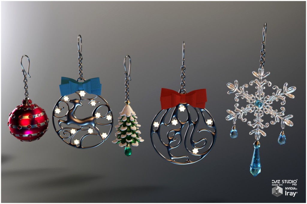 Christmas Jewels for Poser and DS