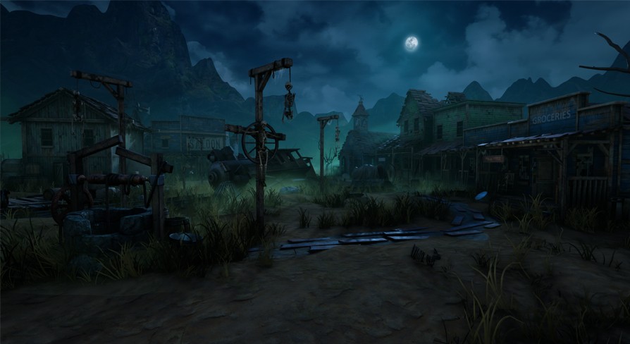 [UE4.25] Wild West Ghost Town of Fogmourn