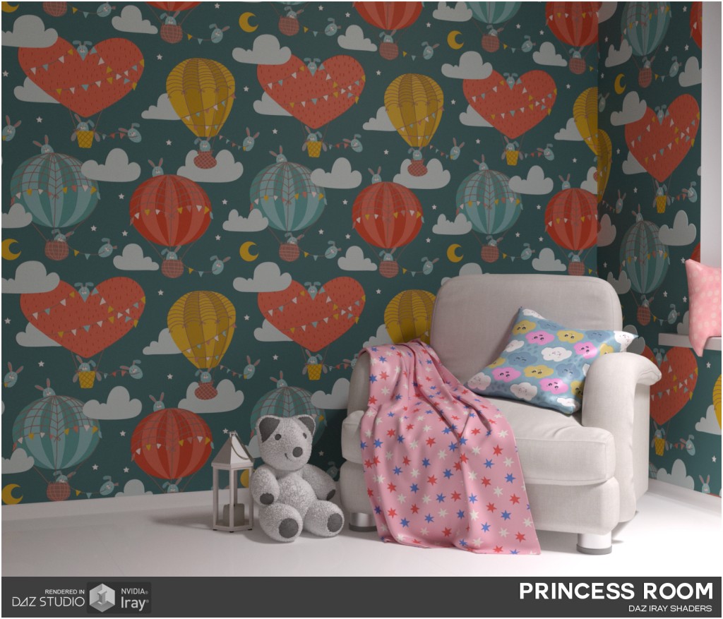 Daz Iray - Princess Room 2D Graphics 3D Figure Assets Merchant Resources Atenais