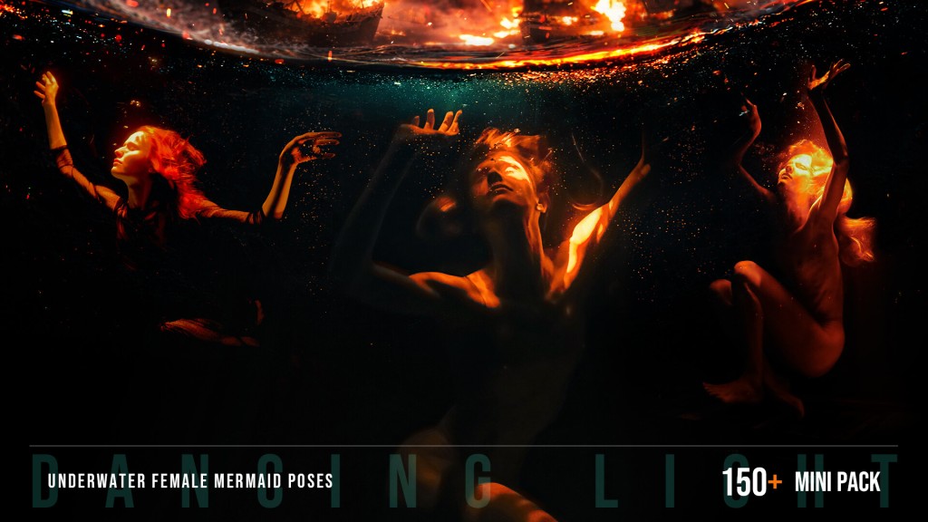 Dancing Light — 150+ Underwater Female Mermaid Poses