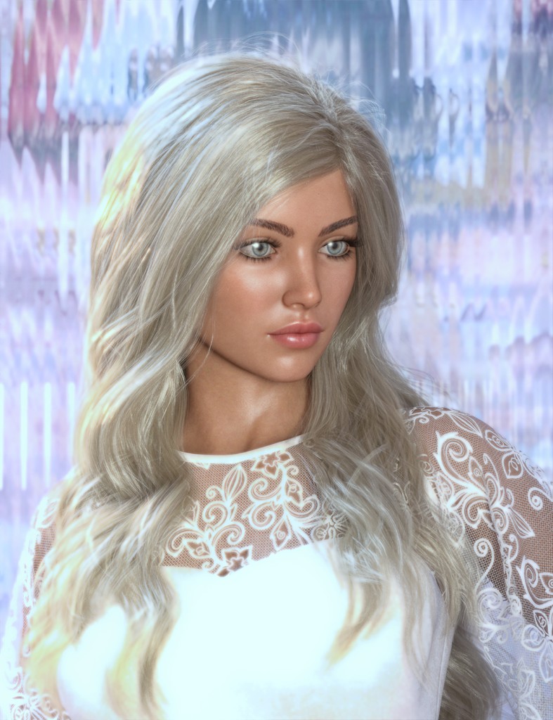 Nirv Daily Long Curly Hair for Genesis