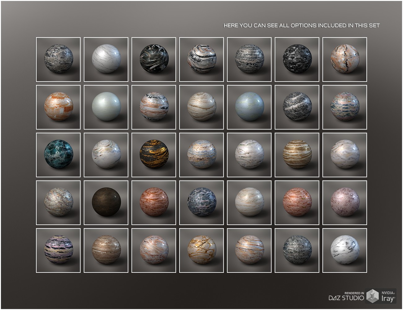 Daz Iray -  Gemstones 2D Graphics 3D Figure Assets Merchant Resources Atenais