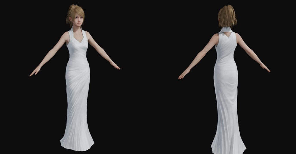 Lunafreya (Dress) Premium for Blender 4.x